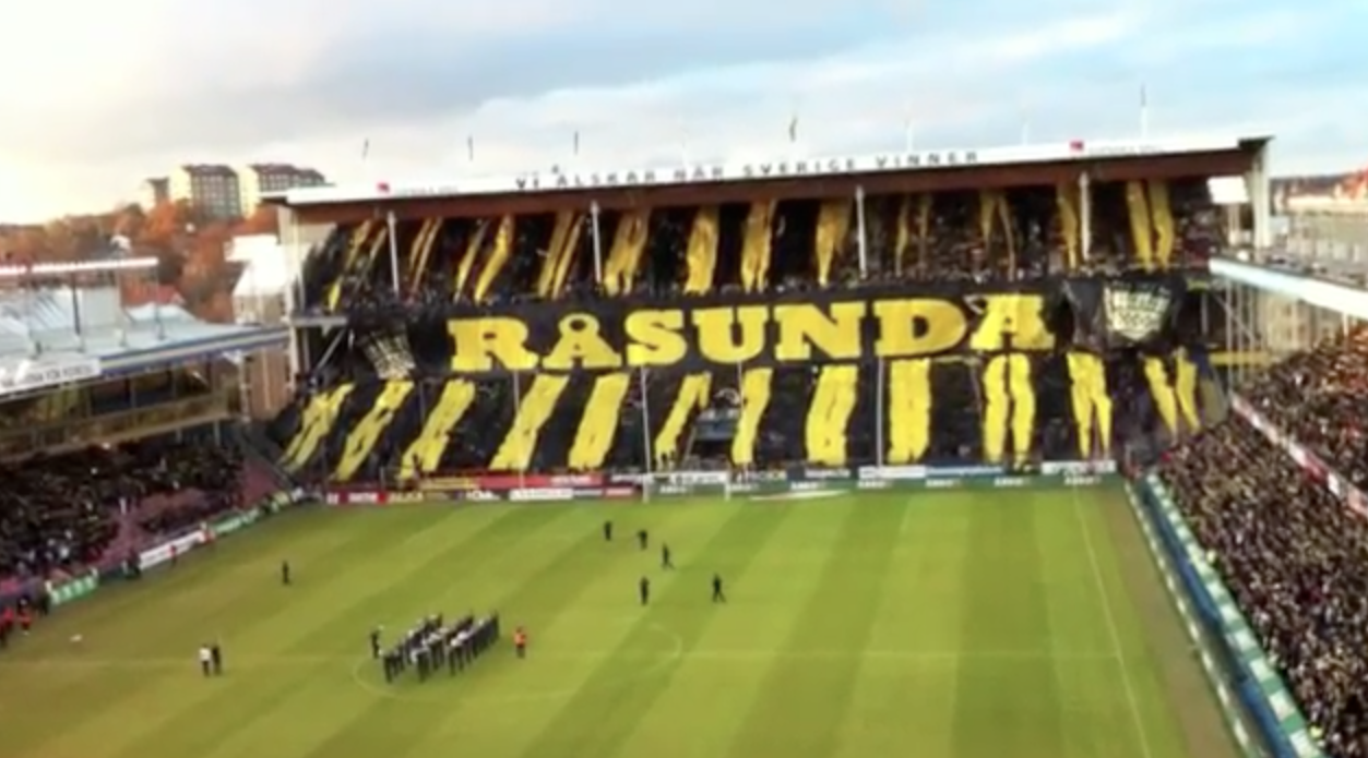 Bäst i Sverige på tifon 2012 är AIK. Sista säsongen på Råsunda har inneburit många grymma tifon.